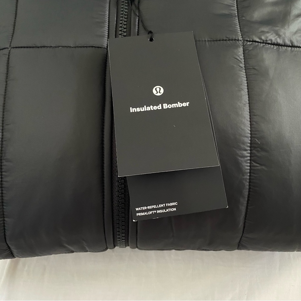 Lululemon Insulated Bomber Jacket GGRE Graphite Gray Dark Men's Size Medium - Picture 5 of 6
